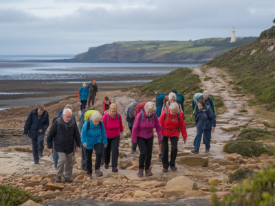 Planning a low-tide coastal scramble for older walkers: route choices, tide windows and gentle scrambling tips