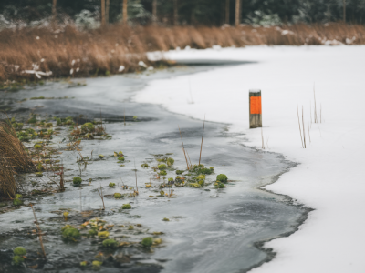 How to read post-snow thaw bog signatures and choose a safe line across thawing blanket peat