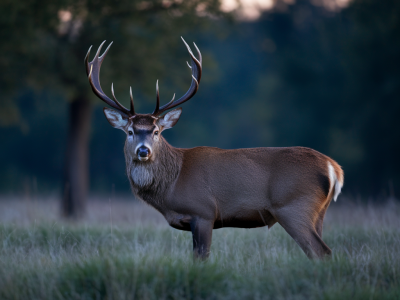 How to photograph red deer rutting at dusk without altering behaviour: distances, lens choices and timing