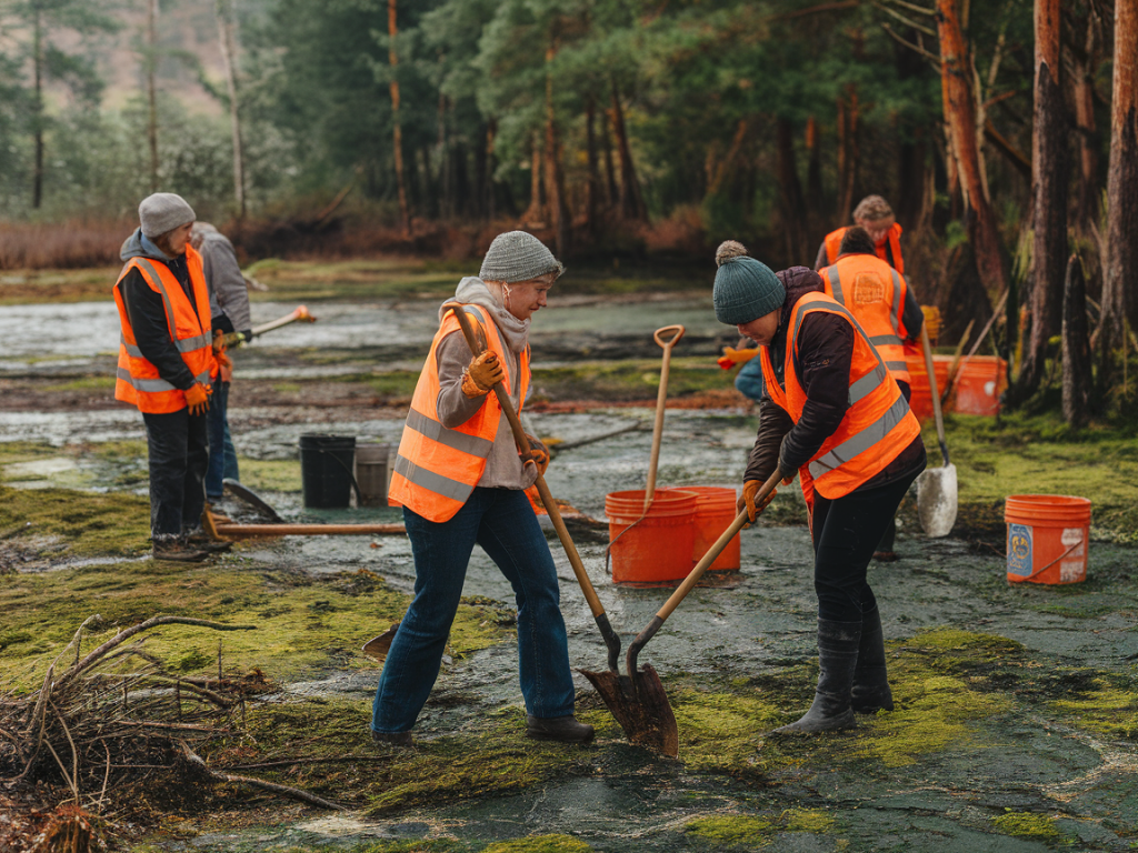 What to carry in a peatland repair kit: the tools and techniques volunteer groups actually use
