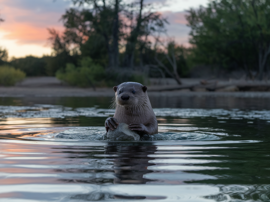 How to photograph foraging otters at dusk without disturbing them: approach, kit and stealth timings