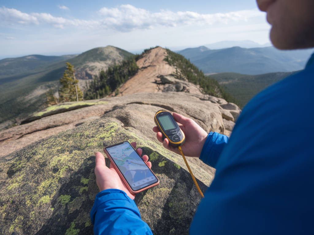 Using a handheld GPS and phone maps together: battery-saving tips for long ridge walks